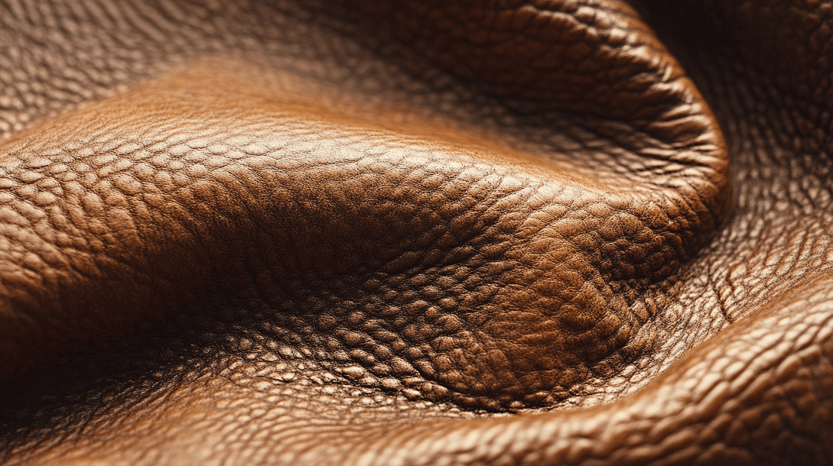 Detail anilinové kůže