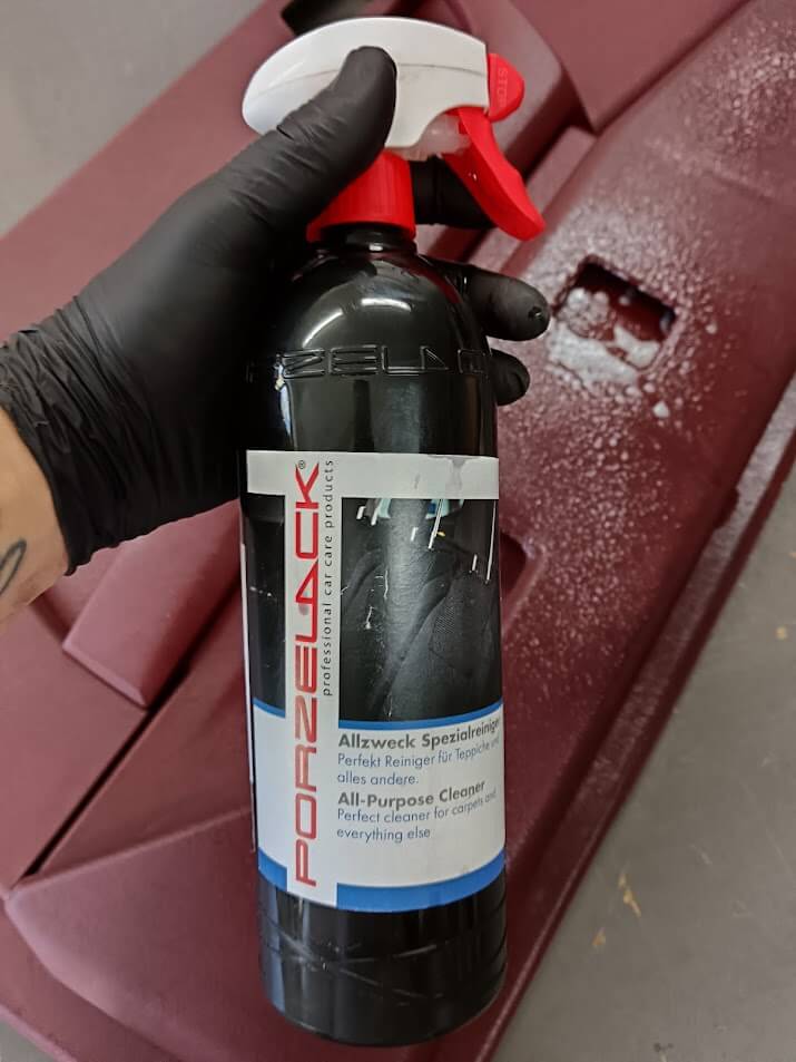 Použtí přípravku Porzelack Allzweck reiniger