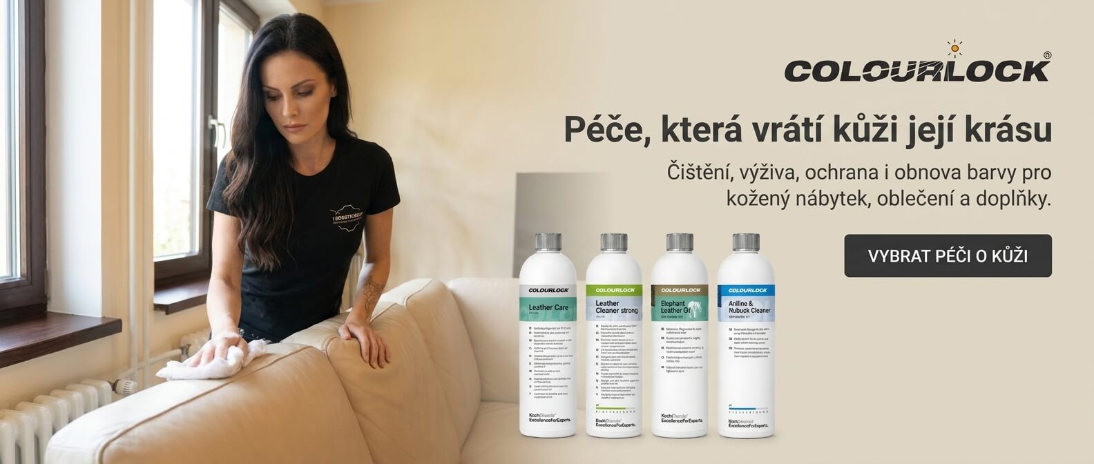 Banner péče o kůži a koženku