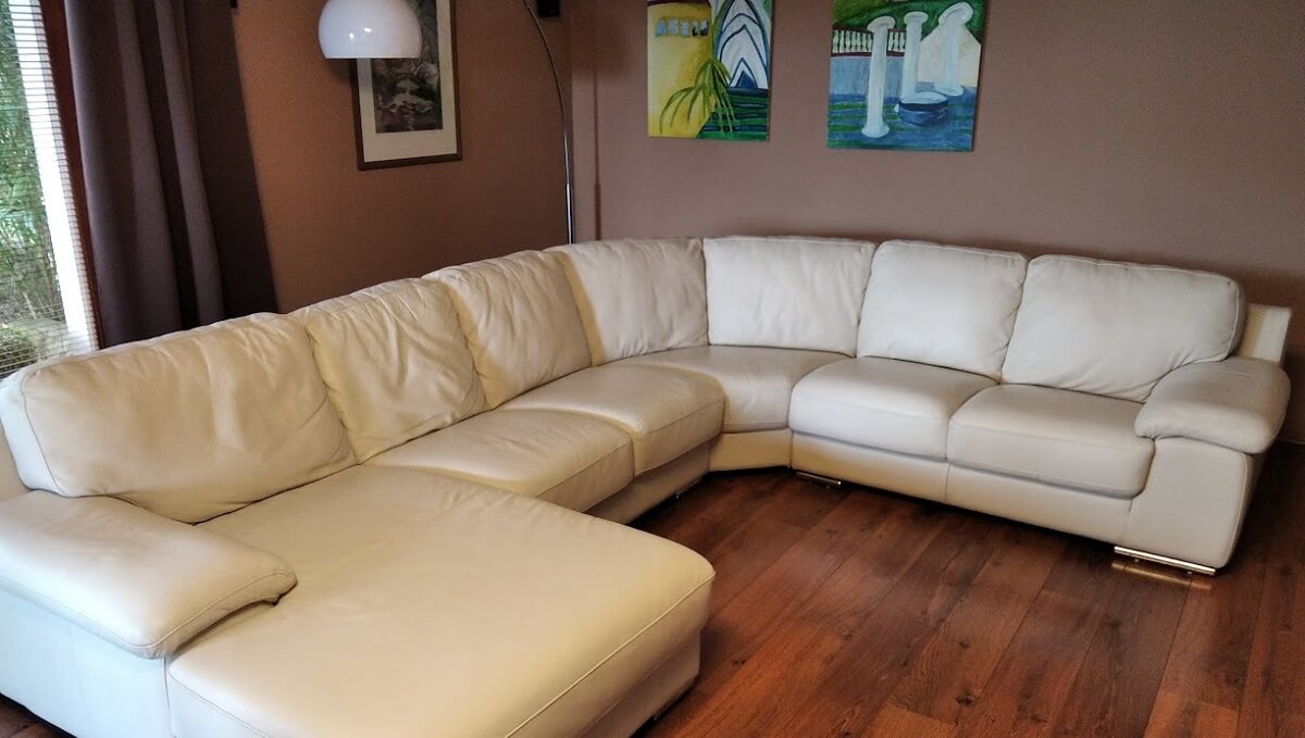 Kožená sedací souprava z hladké kůže