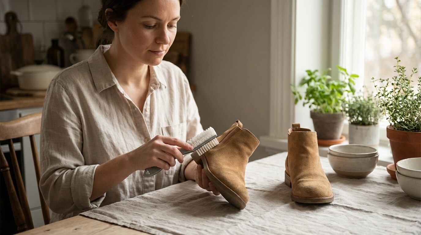 Kartáček na nubuk s krepou