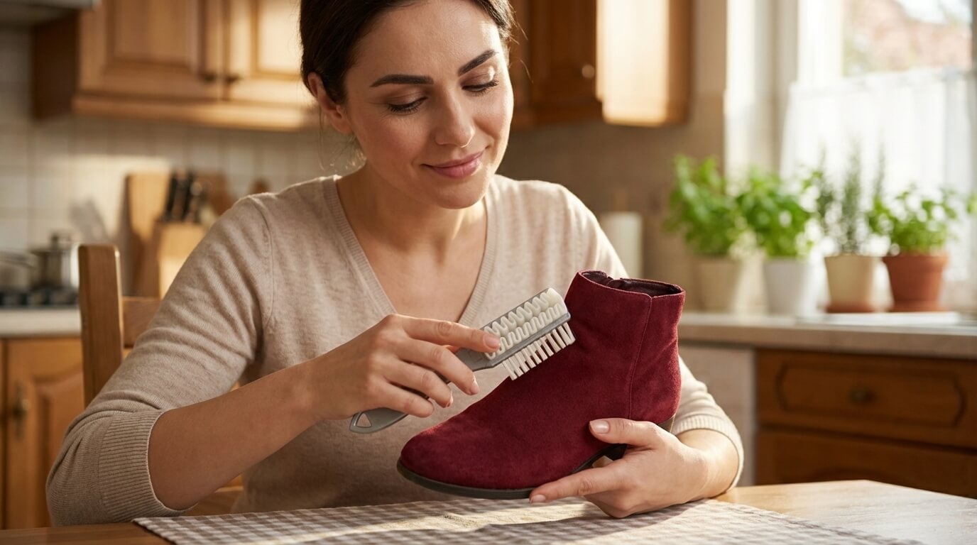 Kartáček na nubuk s krepou