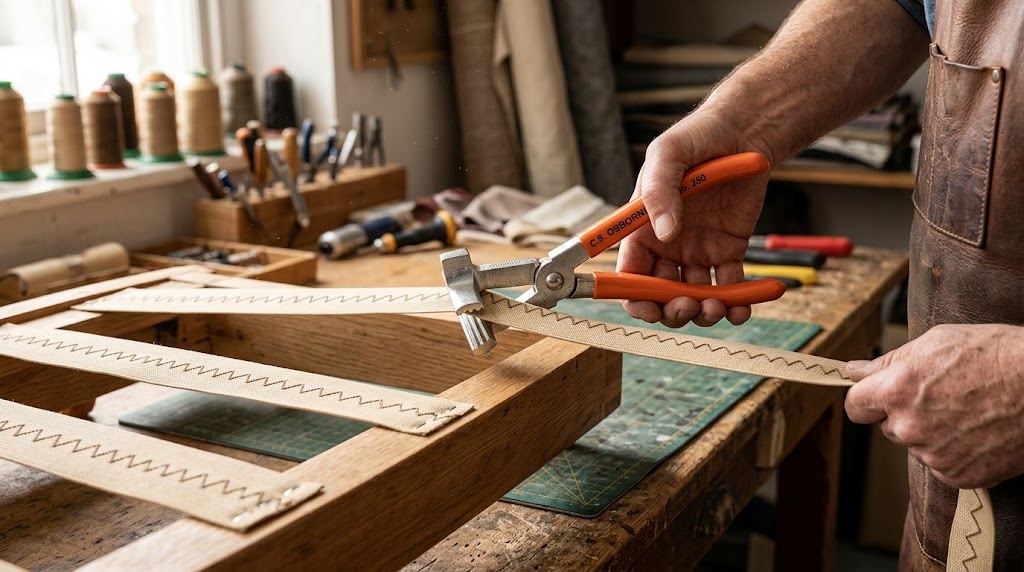 Kleště pro napínání popruhů, plátna, plachtoviny Osborne no.250