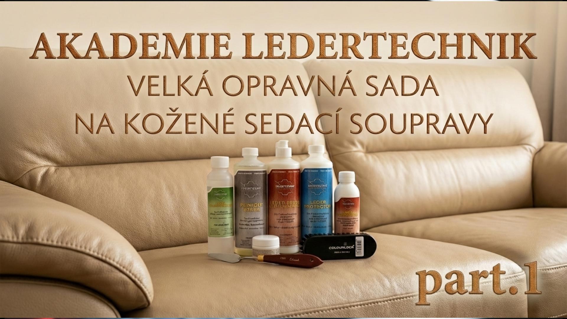 Renovace kožené sedací soupravy