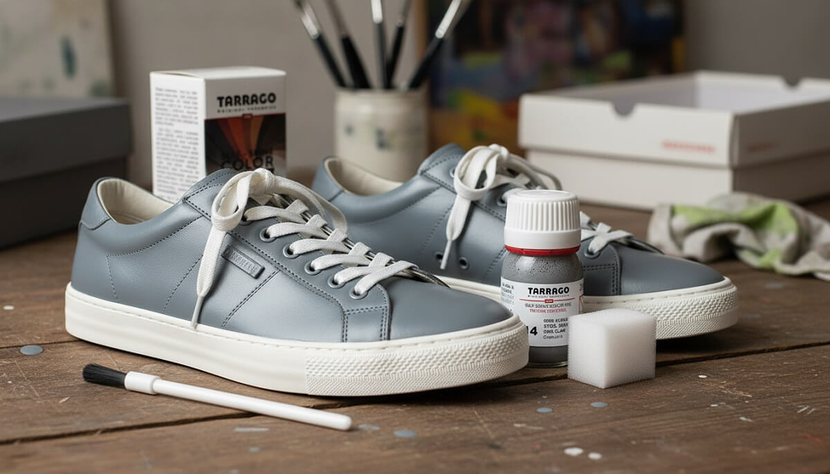 Tarrago Dye 14 šedivá barva na kožené boty