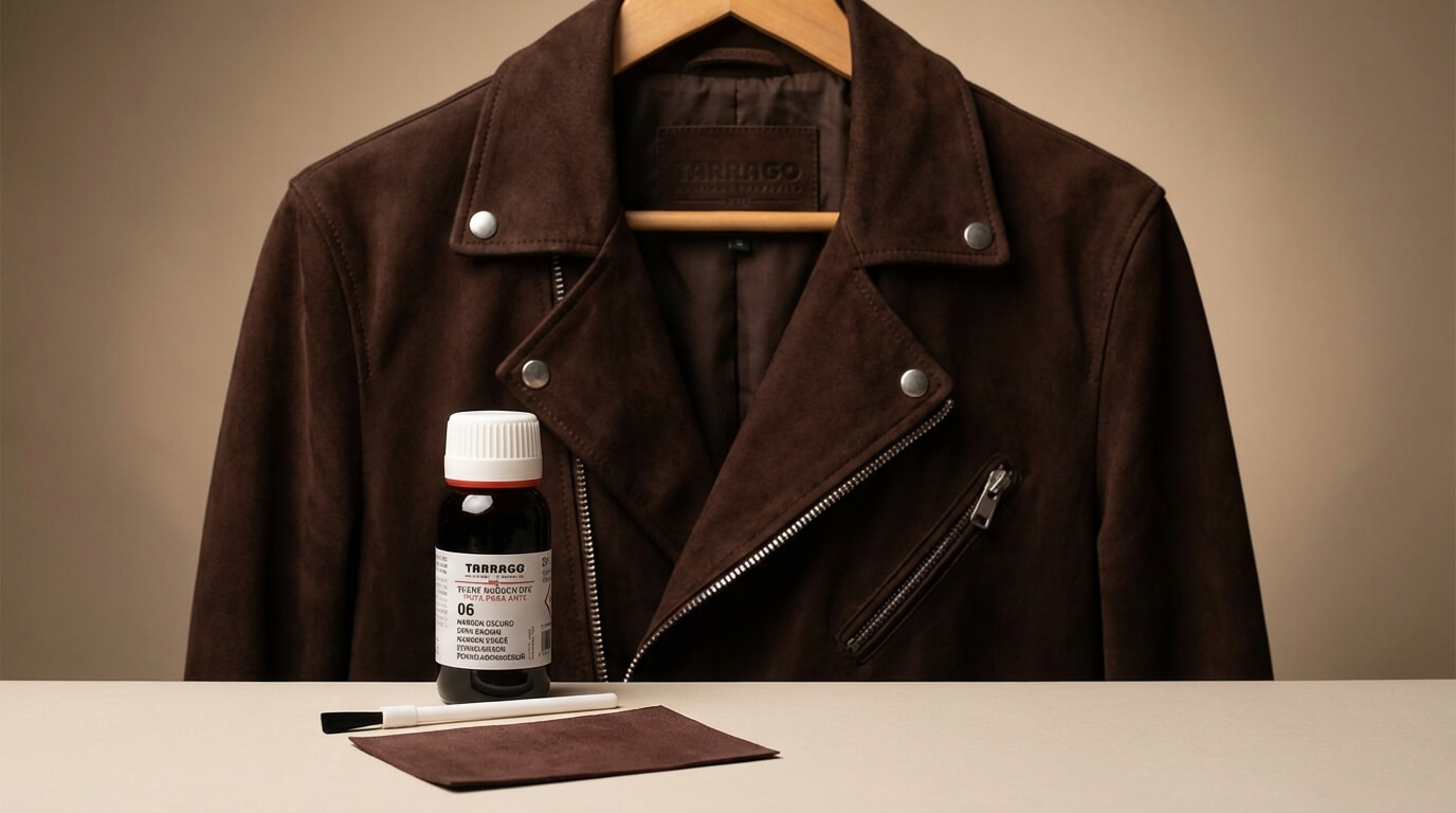 Tarrago nubuk dye a kožená bunda z nubukové kůže