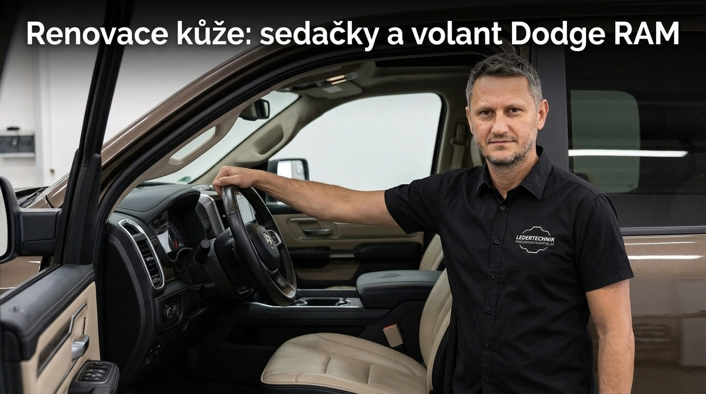 Oprava sedačky a volantu Dodge RAM