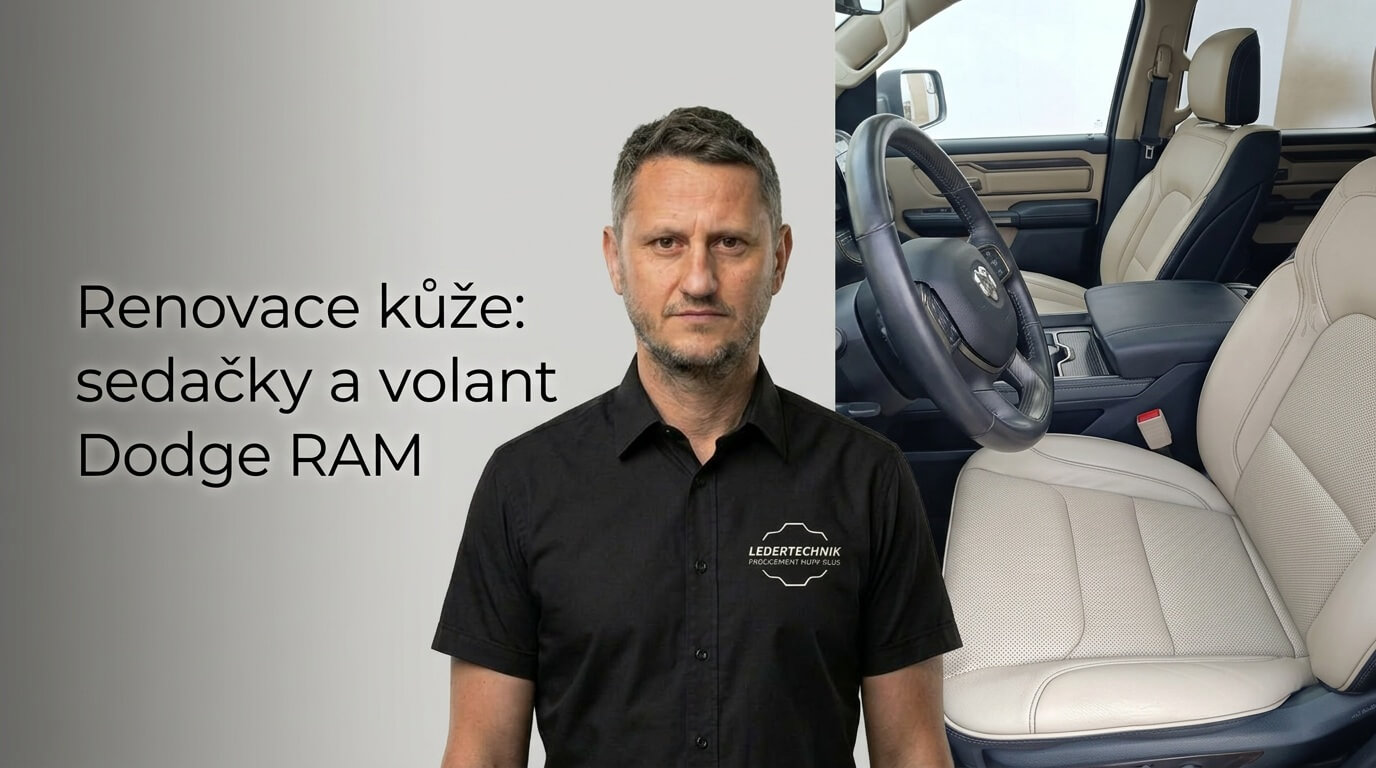 Renovace kůže: sedačky a volant Dodge RAM
