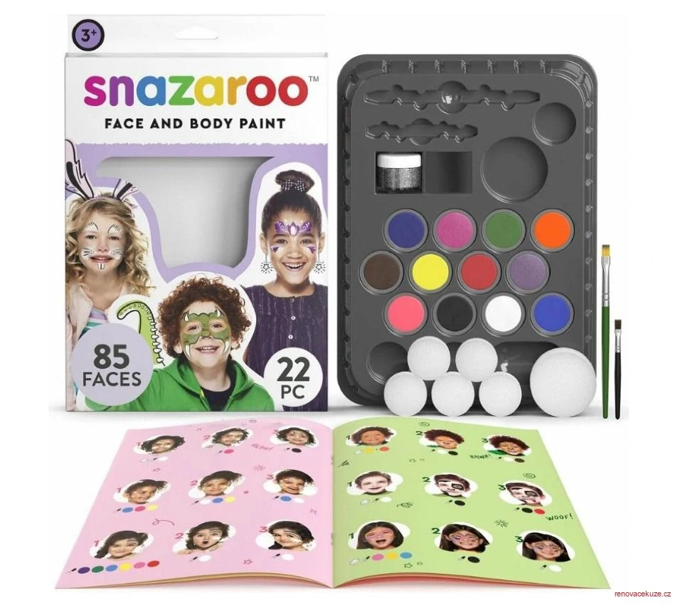 Snazaroo obličejové barvy - Velká sada Party pack