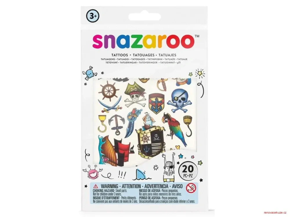 Tetování Snazaroo - klučičí motivy