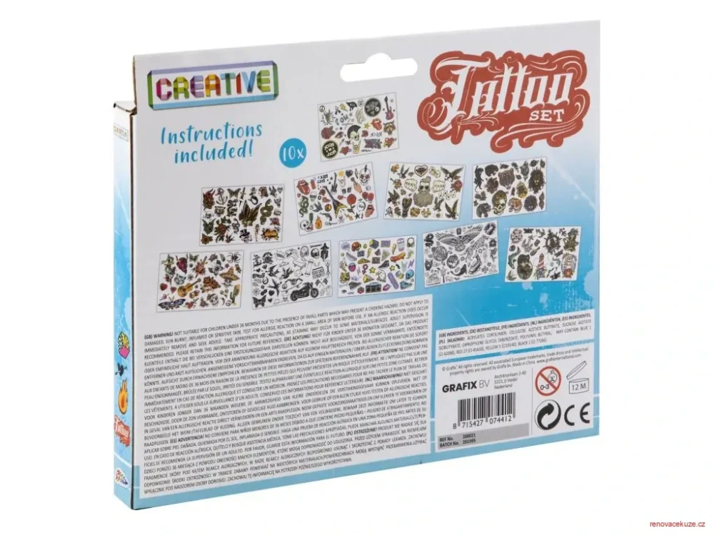 Tetování chlapecké, 10 archů