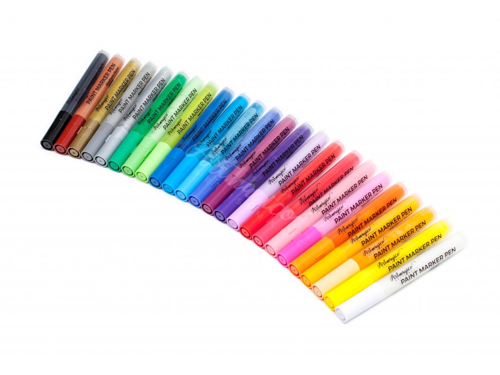 Artmagico akrylový popisovač se středním hrotem (2 mm) 24 ks 