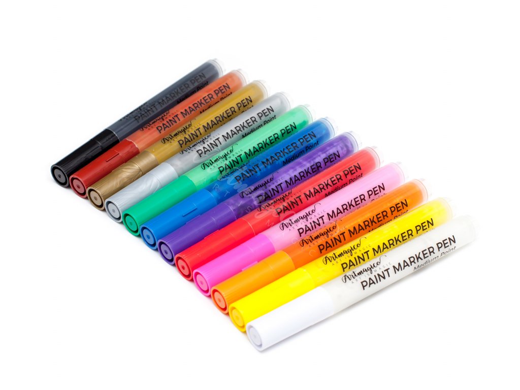 Artmagico akrylový popisovač se středním hrotem (2 mm) 12 ks