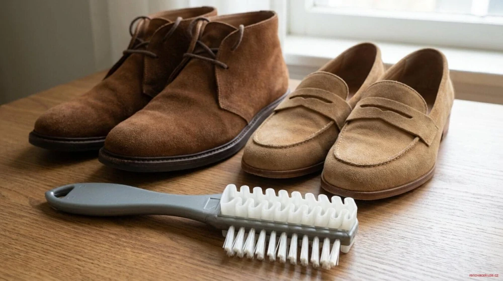 Kartáček na nubuk s krepou