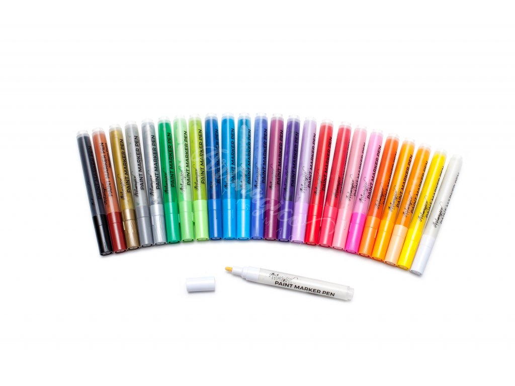 Artmagico akrylový popisovač se středním hrotem (2 mm) 24 ks 