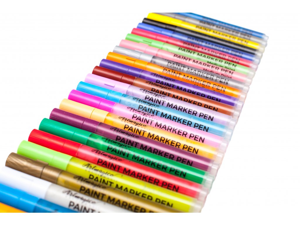 Artmagico akrylový popisovač se středním hrotem (2 mm) 24 ks 