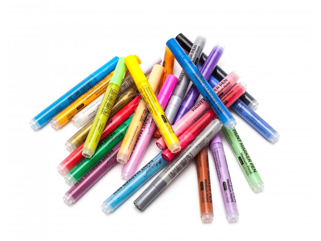 Artmagico akrylový popisovač se středním hrotem (2 mm) 24 ks 