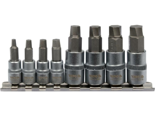 YATO Ořechy vytahovače stržených poškozených šroubů IMBUS, sada 8ks 