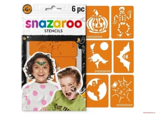 Snazaroo šablony na obličejové barvy 6ks - Halloween